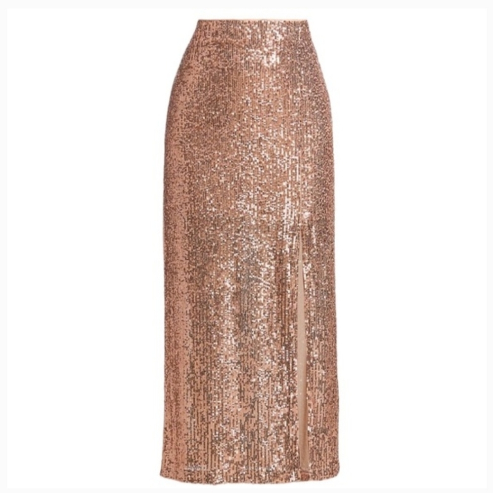 NWT Free People Ariana Sequin Maxi Skirt - Size 12.